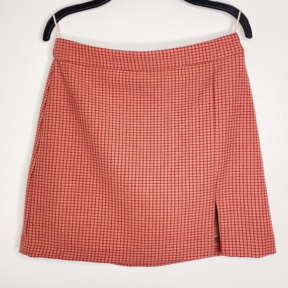 ARITZIA Wilfred Patio Houndstooth High Waist Mini Skirt Size 4 - Picture 2 of 5